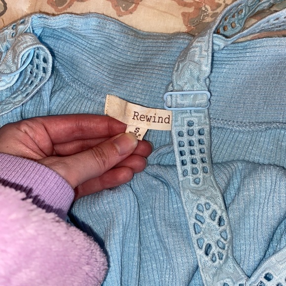 Light Blue Cottage Core Tank - Picture 6 of 6